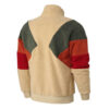 Retro Block Sherpa Jacka ”Brun Röd Grön”