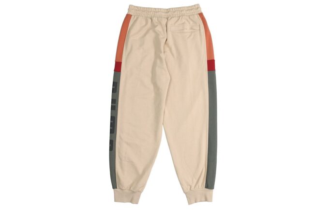Retro Block Sweatpants ”Beige Grå Röd Svart”