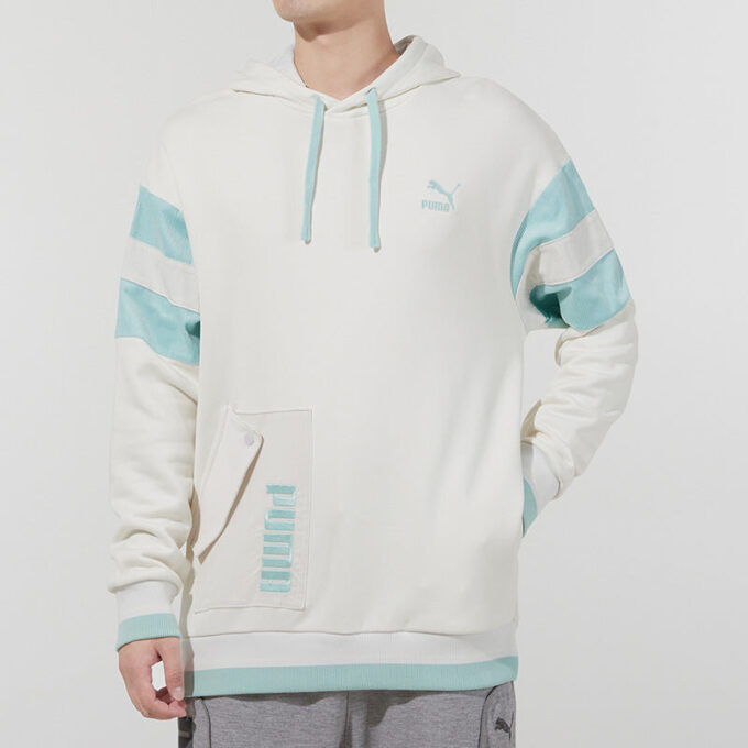 Retro Broderad Logo Sport Krämig Vit