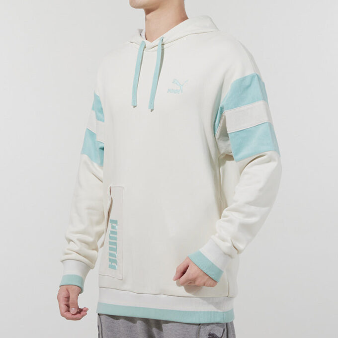 Retro Broderad Logo Sport Krämig Vit
