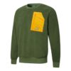 Retro Sherpa Rundhalsad Tröja ”Grön”