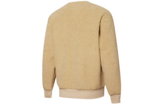 Retro Sherpa Rundringad Sweatshirt ”Brun”