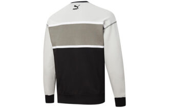 Retro-tröja med regular fit ”Svart Vit Grå”