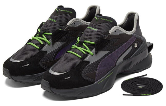 ROARINGWILD x PUMA Unisex Pwrframe Op-1 Sportskor Svarta ”Blå”