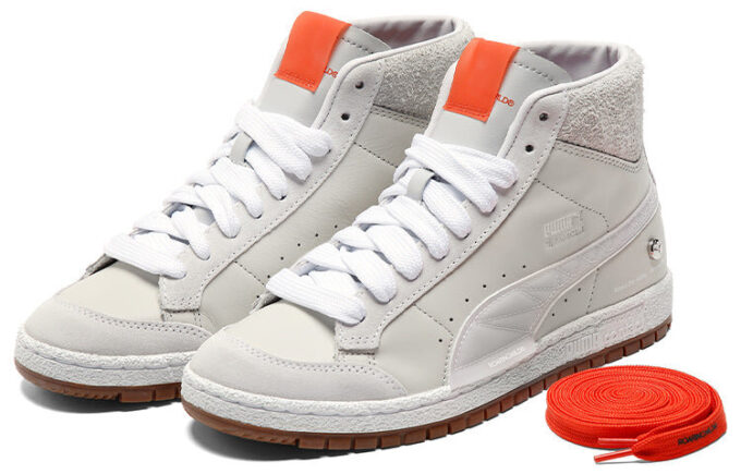ROARINGWILD x Ralph Sampson 70 Mid ”Grå Vit Orange”
