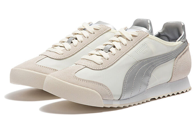 Roma OG Nylon Metallic ”Viskning Vit Silver”