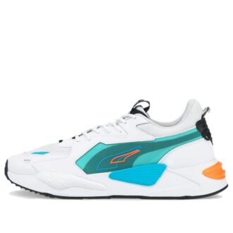RS-X Split Athleisure Casual Sportskor Unisex Vit Blå Grön ”Vit Blå”