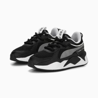 RS-X svarta och vita sneakers för små barn