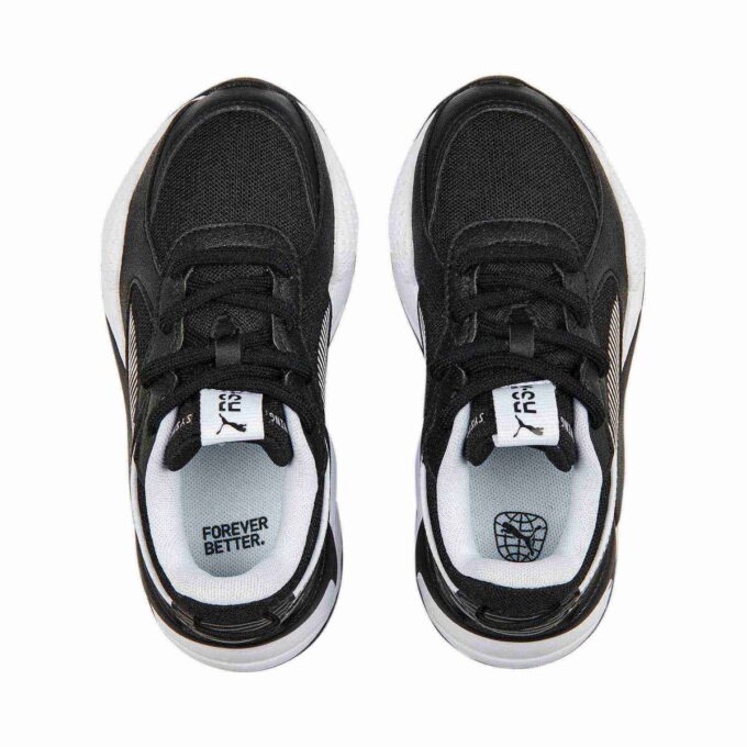 RS-X svarta och vita sneakers för små barn