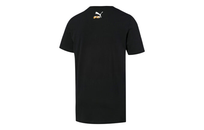 Sakura Pack Graphic Crew T-shirt ”Svart Vit Gul”