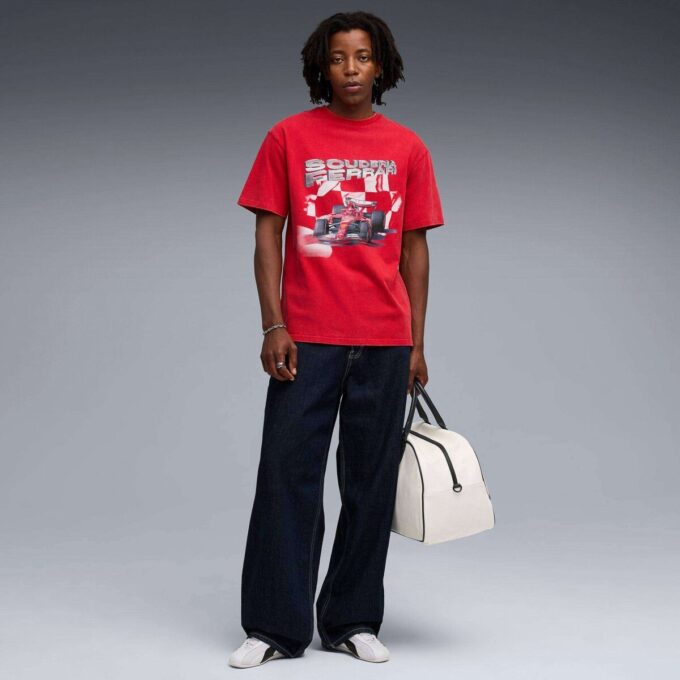 Scuderia Ferrari Herr T-shirt med grafisk design Scuderia Ferrari Herr T-shirt med grafisk design