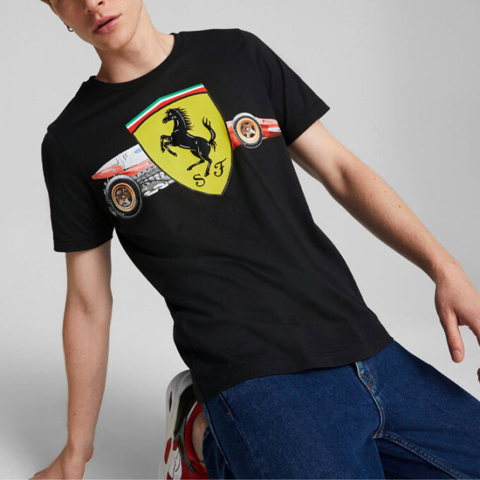 Scuderia Ferrari Shield T-shirt ”Svart”