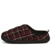 Scuff Flannel Slip-On ”Svart Röd”