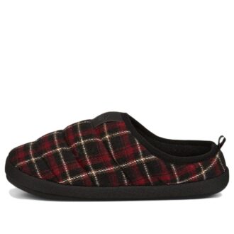 Scuff Flannel Slip-On ”Svart Röd”