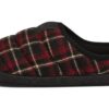 Scuff Flannel Slip-On ”Svart Röd”