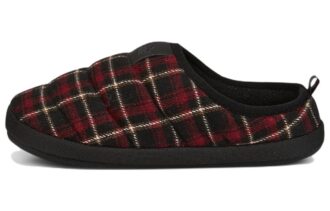 Scuff Flannel Slip-On ”Svart Röd”