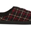 Scuff Flannel Slip-On ”Svart Röd”