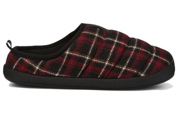 Scuff Flannel Slip-On ”Svart Röd”