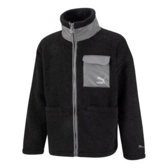 Sherpajacka med lappfickor ”Svart”
