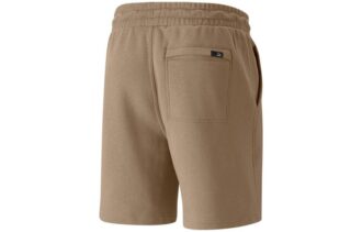 Shorts med liten logotyp ”Brun”