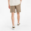 Shorts med liten logotyp ”Brun”