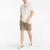 Shorts med liten logotyp ”Brun”