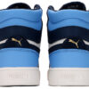 Shuffle Mid Mid Tops Casual Skateboardskor Unisex Blå Vita