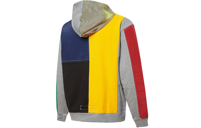 Signature Hoodie Sweatshirt ”Grå Gul Grön Röd”