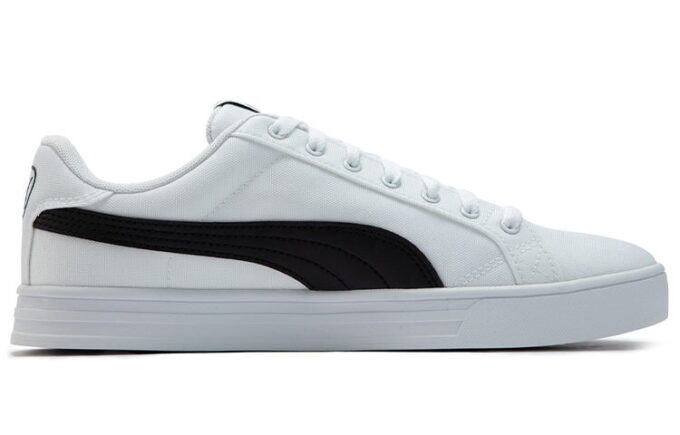 Smash Vulc Retro Casual Skateboardskor Unisex Vita Svarta Skor ”Vita Svarta”