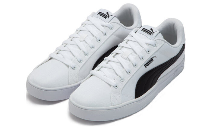 Smash Vulc Retro Casual Skateboardskor Unisex Vita Svarta Skor ”Vita Svarta”