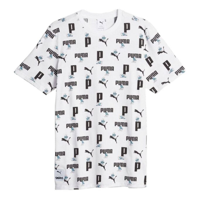 Smurfarna All Out-tryckt t-shirt ”Vit”