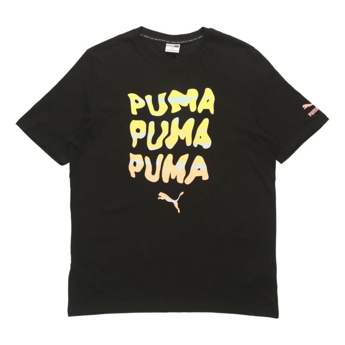 Sommargrafik-T-shirt ”Svart”