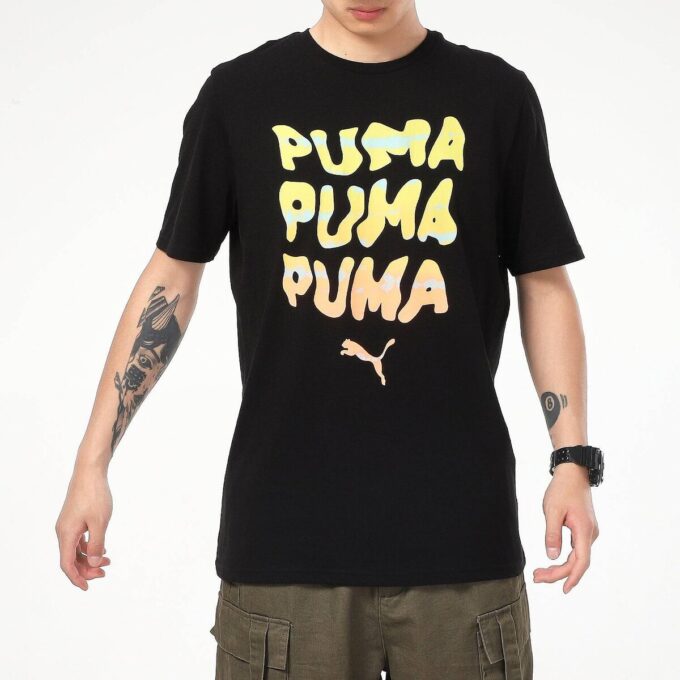 Sommargrafik-T-shirt ”Svart”