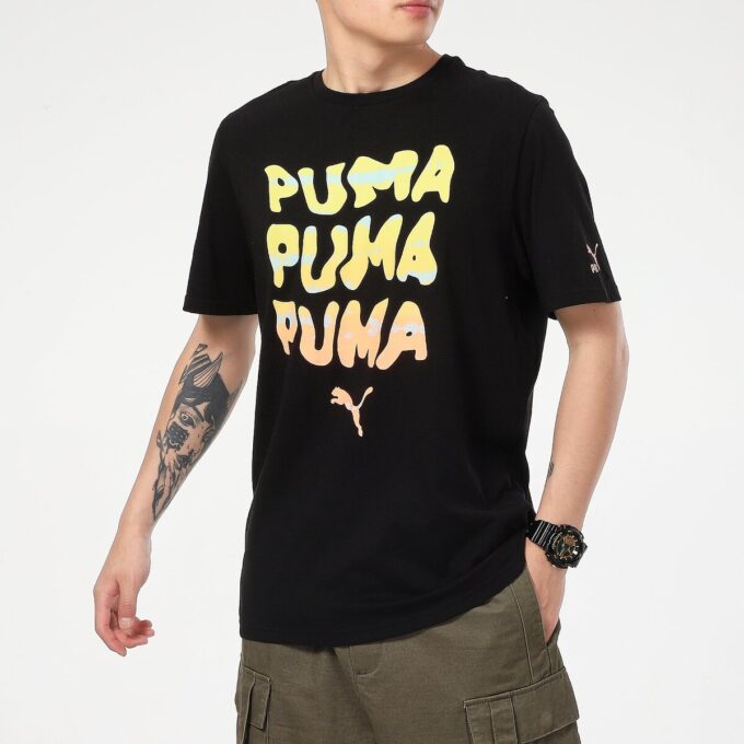 Sommargrafik-T-shirt ”Svart”