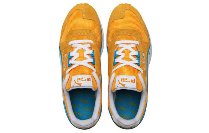 Space Lab Contrast Athleisure Casual Sportskor Unisex Gul
