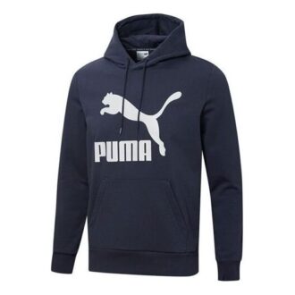 Stor Logotyp Hoodie ”Marinblå”