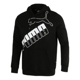Stor Logotyp Hoodie ”Svart Vit”