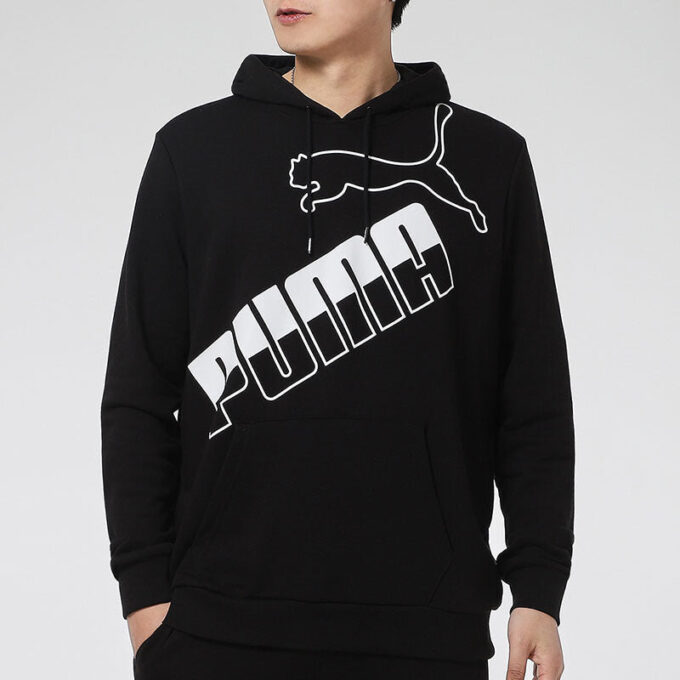 Stor Logotyp Hoodie ”Svart Vit”