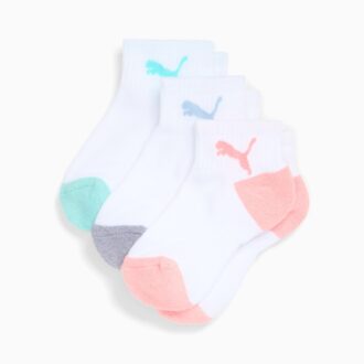 Stora barns halvfrotté Quarter Crew-strumpor (3 par)