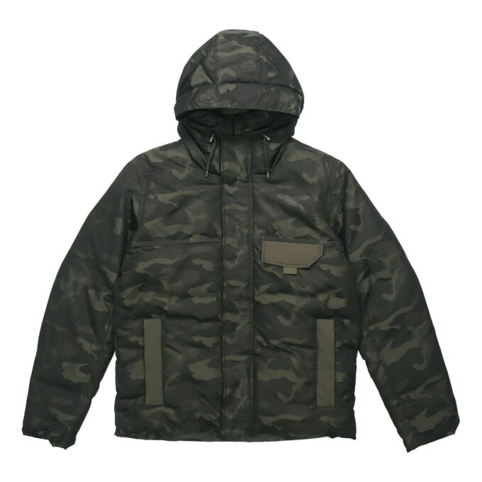 Streetstyle 480 Dunjacka med huva och kamouflage ”Svart”