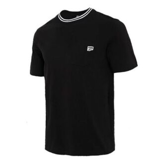 T-shirt med ficka i svart och vit