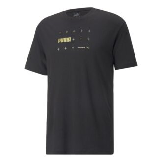 T-shirt med folietryck ”Svart”