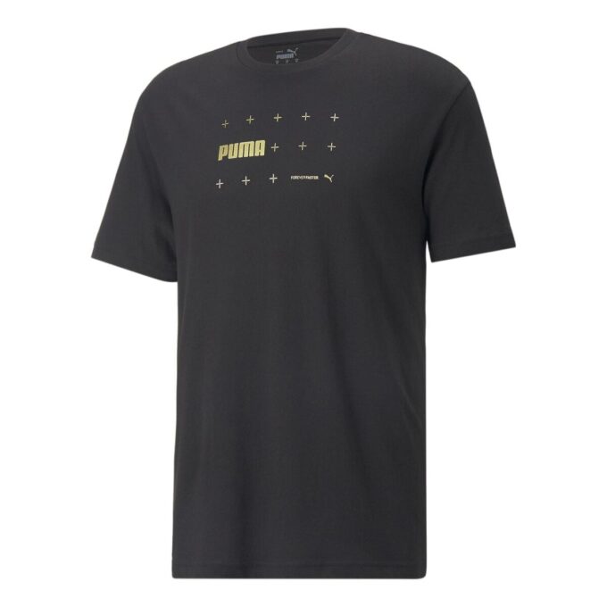 T-shirt med folietryck ”Svart”