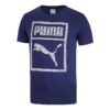 T-shirt med logotyp och grafik ”Marinblå”