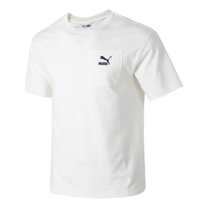 T-shirt med logotypficka ”Vit”