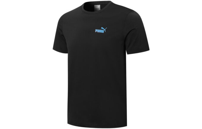 T-shirt med stor logotyp baktill ”Svart”