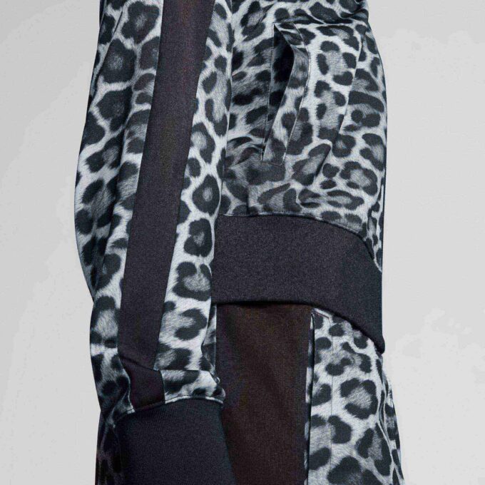 T7 Leopard Luxe Dam Träningsjacka med Djurtryck T7 Leopard Luxe Dam Träningsjacka med Djurtryck