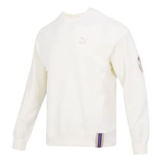 Team Badge Crew-tröja ”Beige”