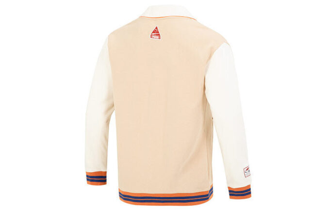 Team Badge V-ringad jacka ”Beige”