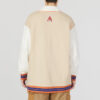 Team Badge V-ringad jacka ”Beige”